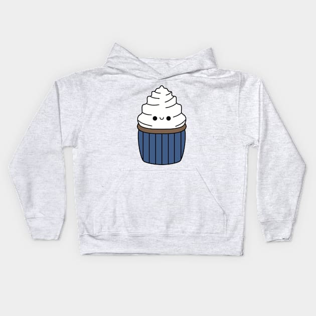 Cute Vanilla Cupcake - Kawaii Cupcake Kids Hoodie by KawaiiByDice